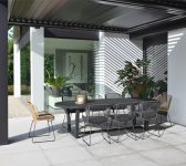 2021 M&L teak Lauren table charcoal – fibre Charlie chair natural-lava (aside)_preview