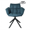 Draaistoel blauw