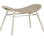 2024 Borek alu rope Sori footstool chalk white taupe 6627 – ex cushion