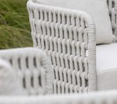 2024 Borek aluminium belt Rapallo lounge chair chalk white-taupe 6632 (detail)