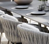 2025 Borek alu rope Genua chair bronze wenge – Fedde table (detail)