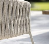 2025 Borek alu rope Genua lounge chair chalk white-taupe (detail)