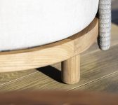 2025 Borek teak rope Havana lounge chair teak warm grey