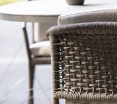 2025 M&L alu rope Emilia stacking chair bronze wenge (detail)