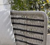 2025 M&L teak alu rope Fiore lounge chair camel espresso – detail